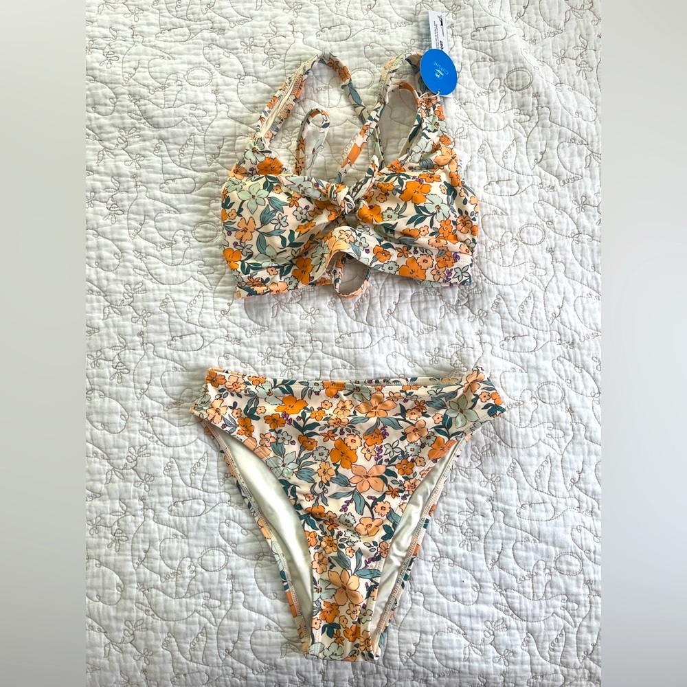 CUPSHE Floral Bikini Set